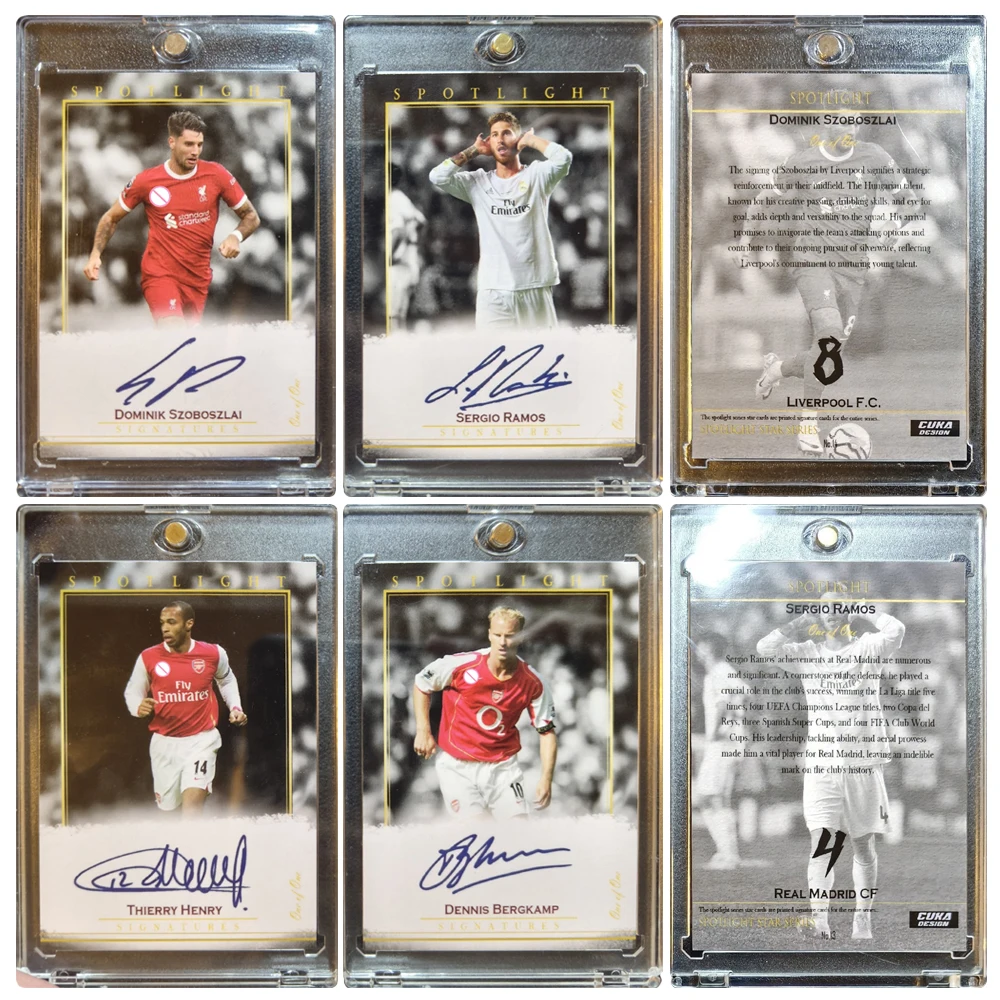 

PANINI DIY домашняя карта Генри Рамос Bogkankamp Szoboszlai, голографическая коллекция подписей, кирпич, подарки на день рождения, Рождество