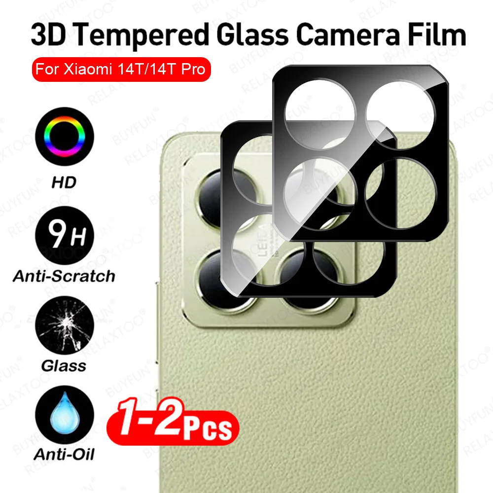 1-2Pcs 3D Lens Case Protector For Xiaomi 14T Pro 5G Camera Glass Cover Film Xiomi Mi 14TPro 14 T T14 Xiaomi14T Xiaomi14TPro 2024