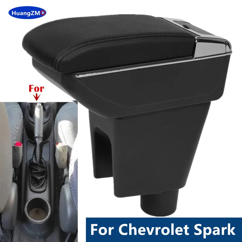 For Chevrolet Spark 3 Armrest Box For Chevrolet Spark III Aveo T200 Console Storage Box Decoration Car Accessories Interior Part