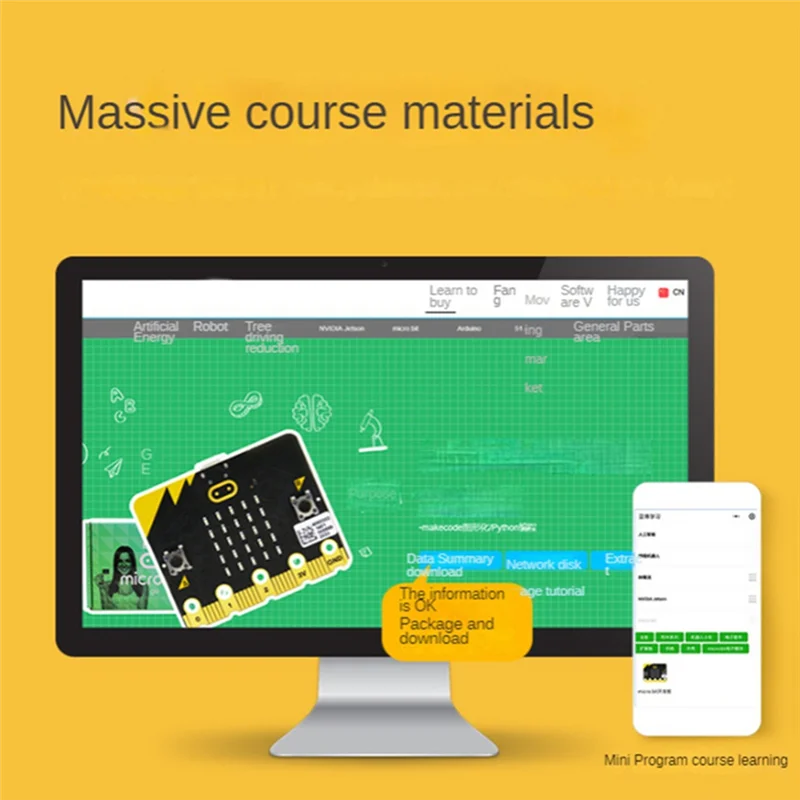 

Новый! ! Материнская плата Bbc Microbit V2.0, введение в графическое программирование на Python, программируемая обучающая макетная плата Du