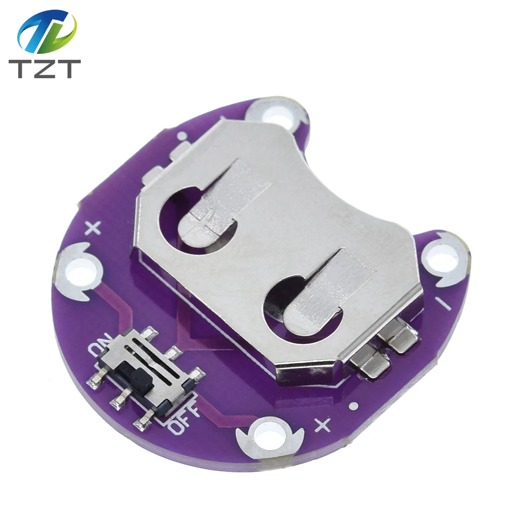 diytzt-1-5-10-шт-lilypad-держатель-батарейки-для-монет-cr2032-модуль-крепления-батареи-для-arduino-diy-kit