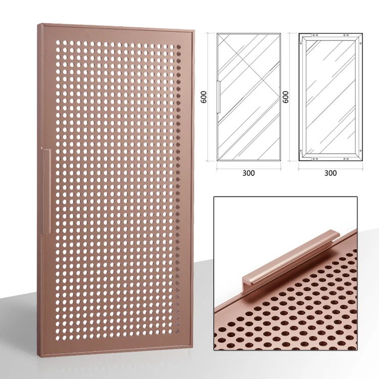 6063 T5 T6 powder coated aluminum extrusion profile, modern simple luxury modular custom metal wine cabinet door frame