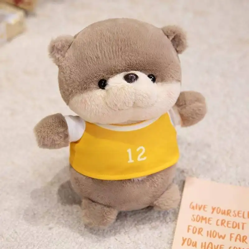 最新のクールなカワウソシリーズ人形 かわいいぬいぐるみ 手作り人形 漫画アニメ キュートな子供の誕生日プレゼント クリスマス