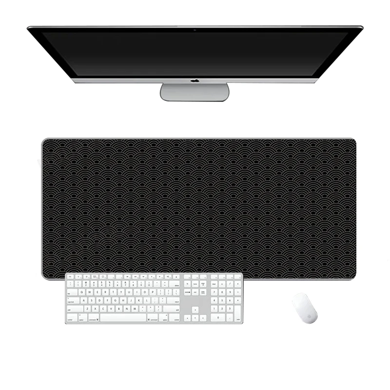 Deskmat Carpet Desk Accessories Gamer Mause Pad White and Black Mouse Pad Large Mousepad 900x400 Office Tables Mat Dropshipping