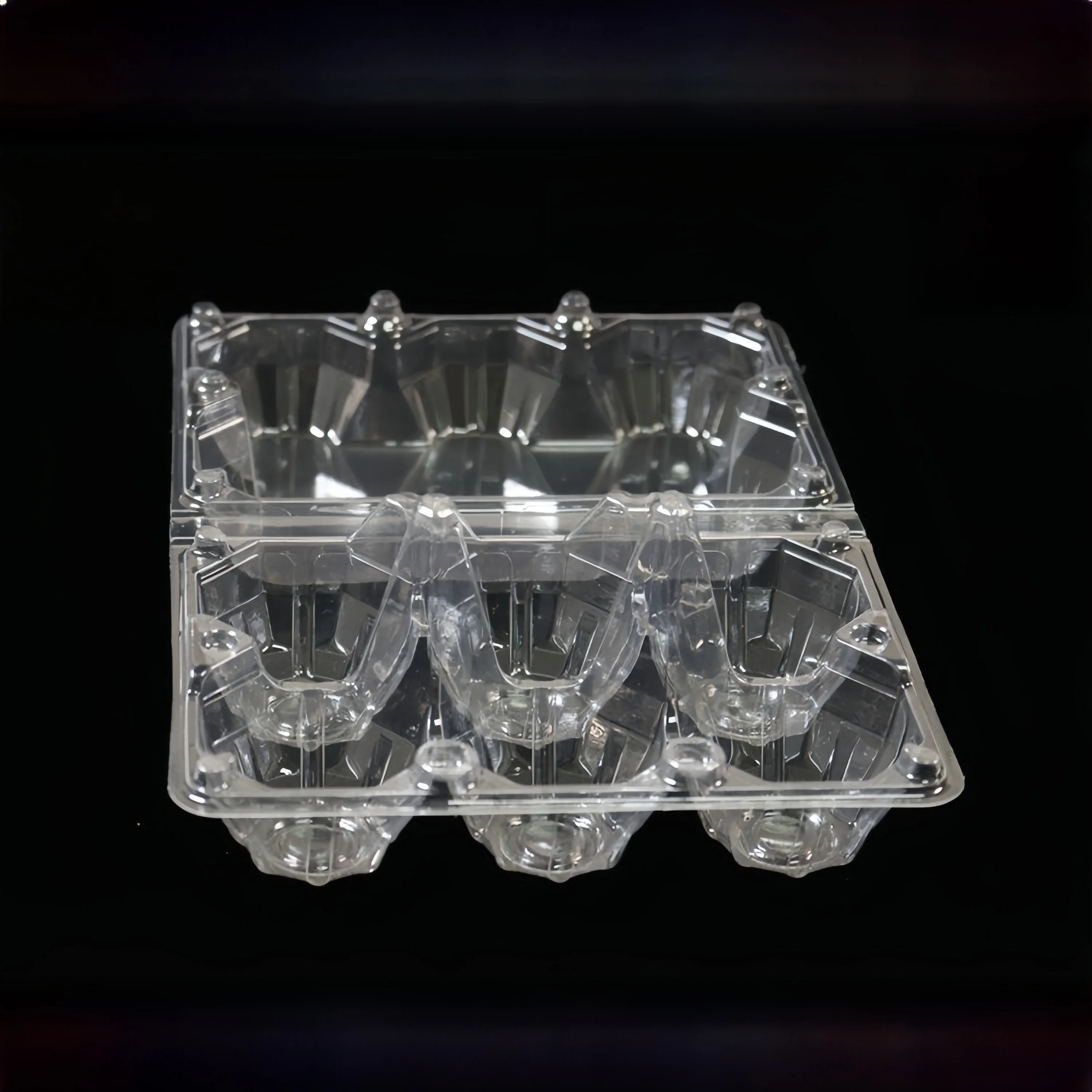 Thickened Plastic Transparent Egg Storage Box Disposable Country Egg Packaging Box Medium Size Various Specifications Picnic ...