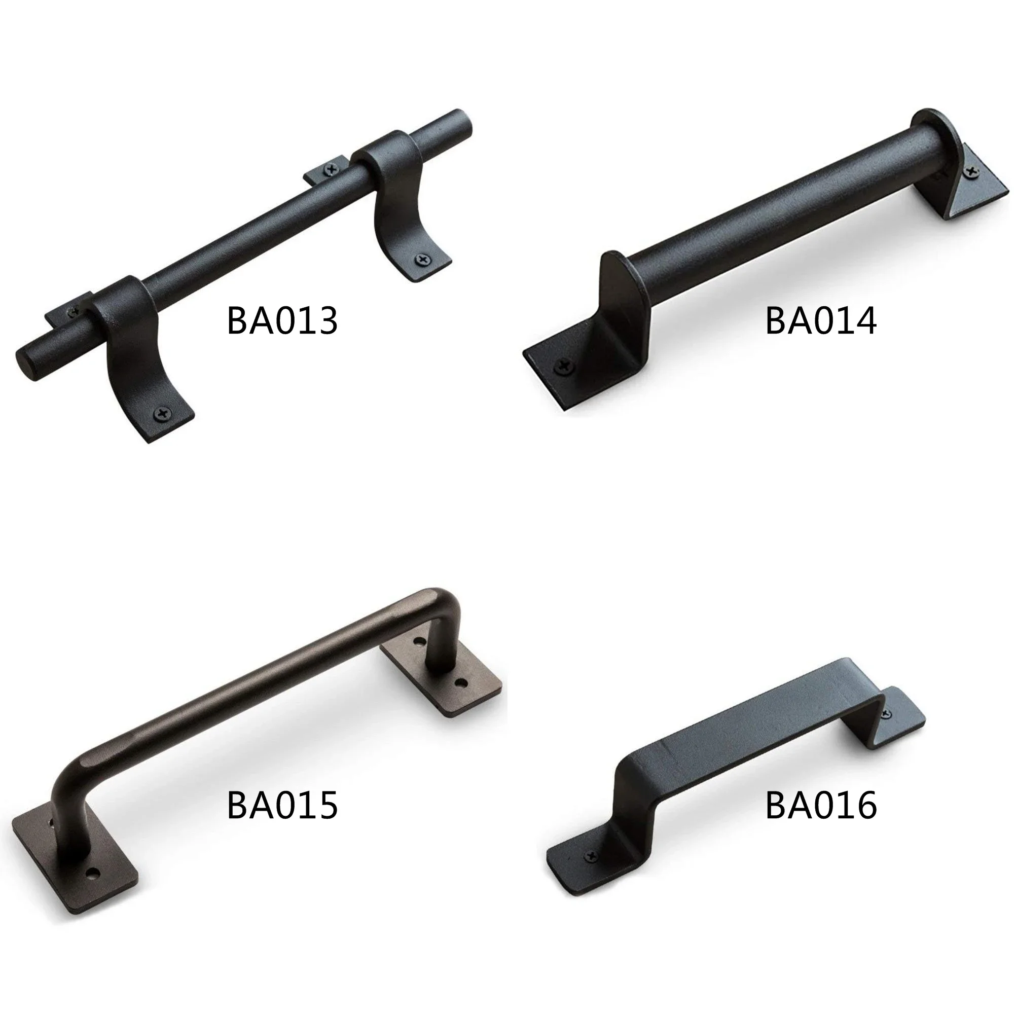 

Black Carbon Steel Heavy Duty Wood Sliding Barn Door Pull Handle