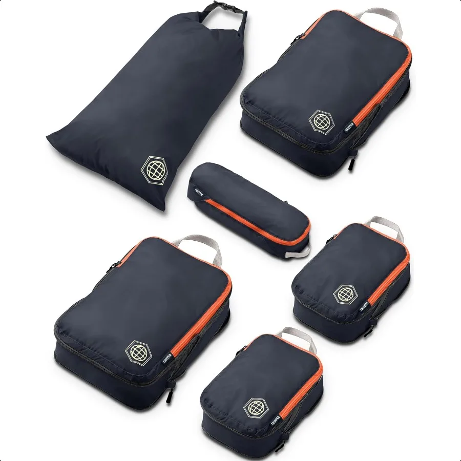 

Comprion Packing Cubes Set for Travel Lightweight Durable Clothes Organizer for CarryOn Lage and Suitcases by