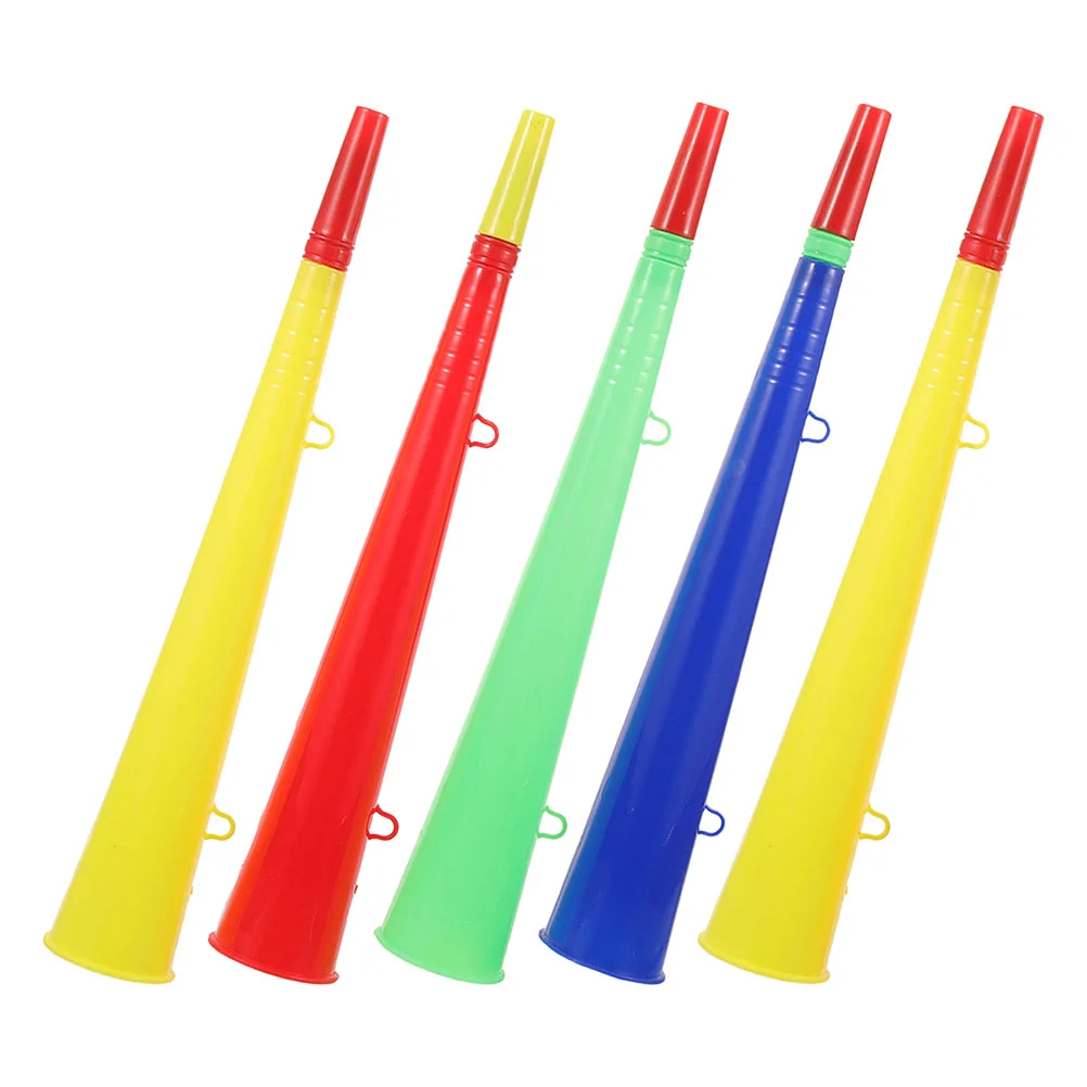 5 Pcs Fan Horn Plastic Speaker Noise Maker for Sporting Events Vocalize Trumpet Party Props Clappers