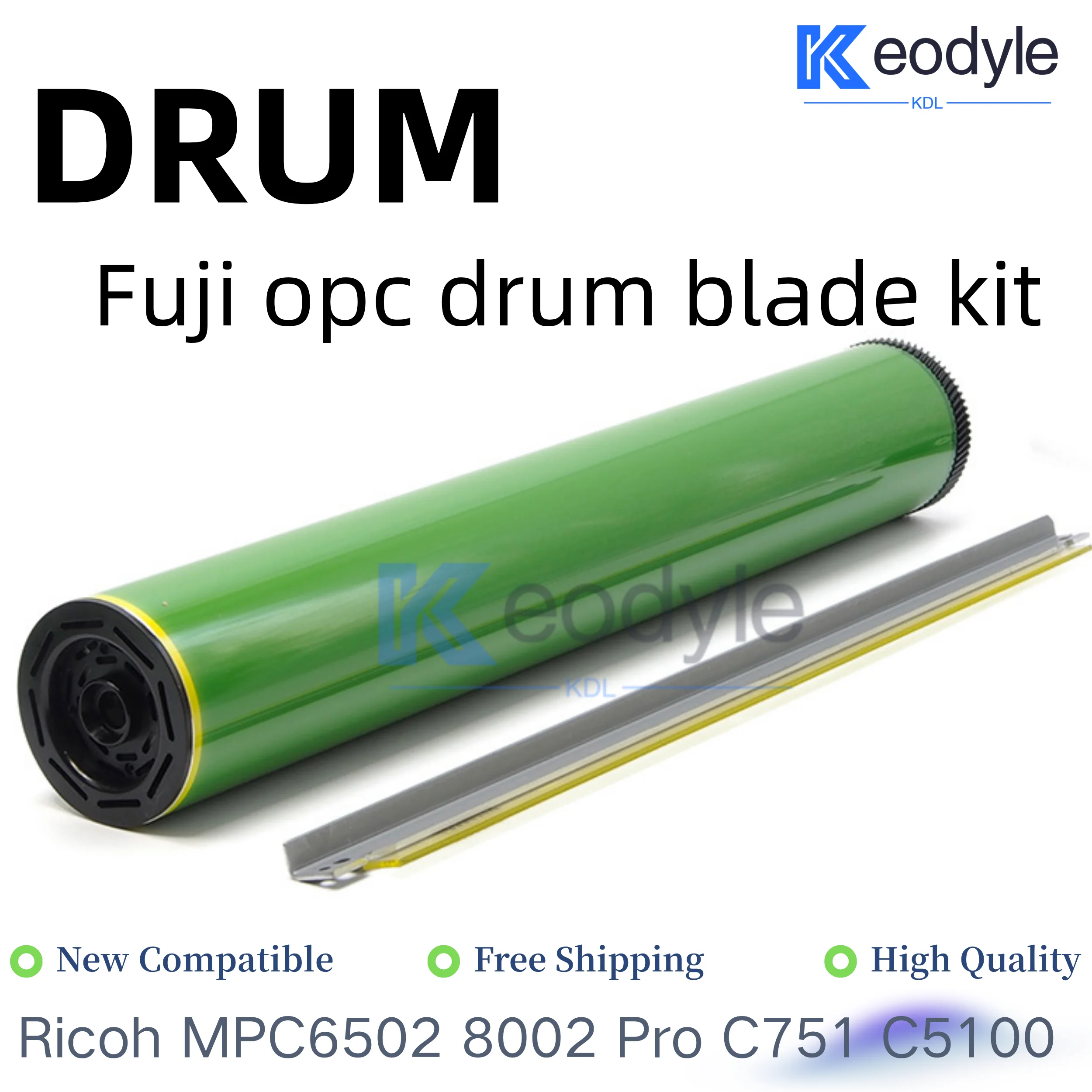 D074-9510 Fuji OPC Drum Kit for Ricoh MP C6502 C8002 Pro C651 C751 C5100 C5110 D135-9510 Cylinder Drum Cleaning Blade Parts