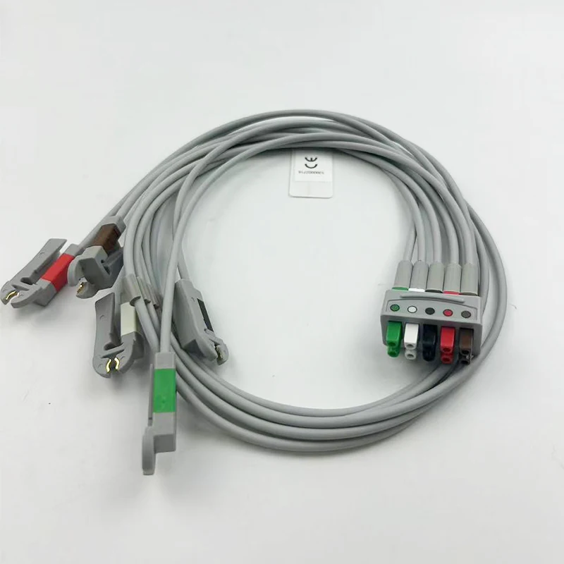GE Original New 414556-001 Vyaire Leadwire Multi-Link 5-lead Grab AHA Set