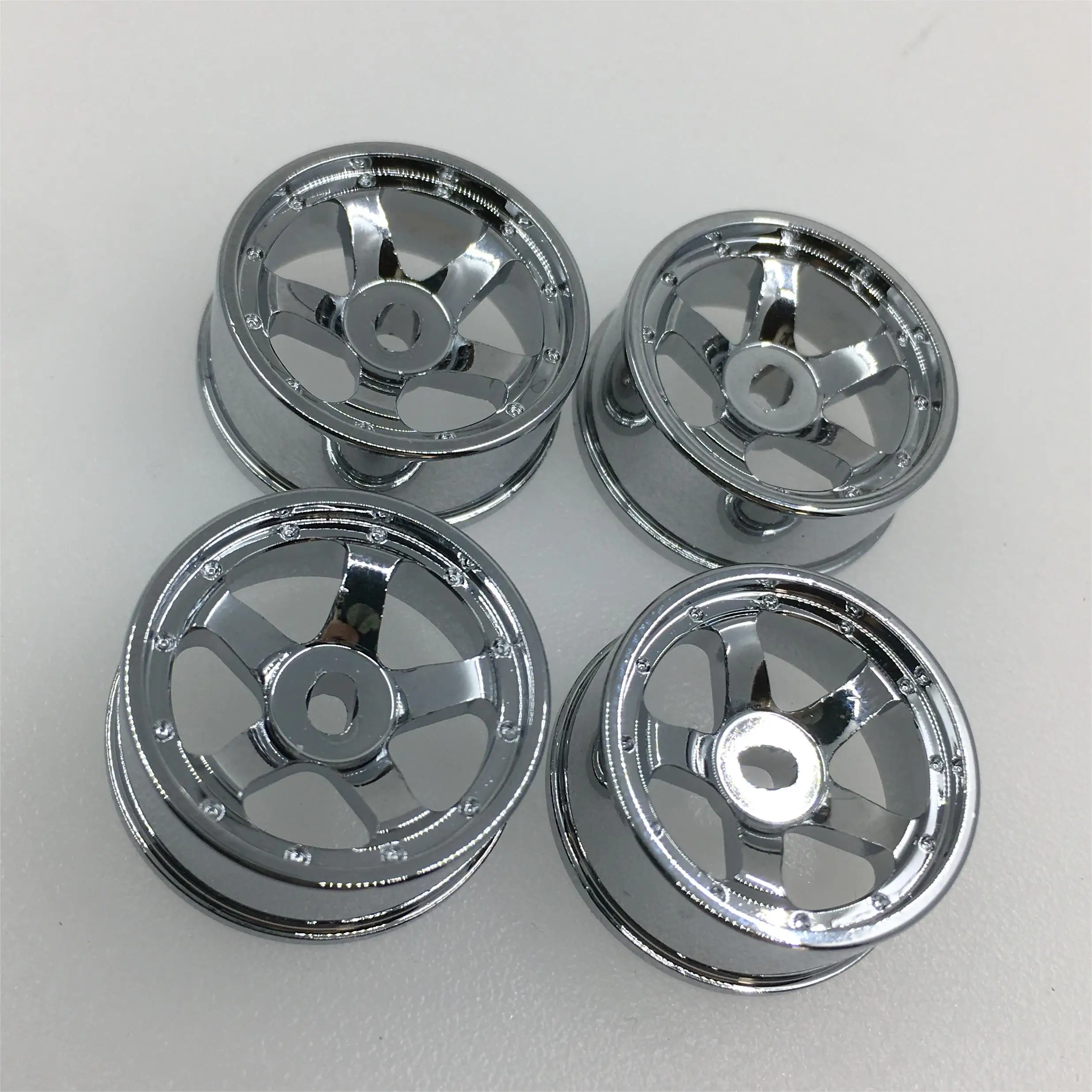 20mm Metal 5 bells Wheel Hub Electroplating for 1/28 RC Car MINI-Q BZ DRZ AMZ XRX Kyosho Mini-Z AWD MA020 Wltoys K989