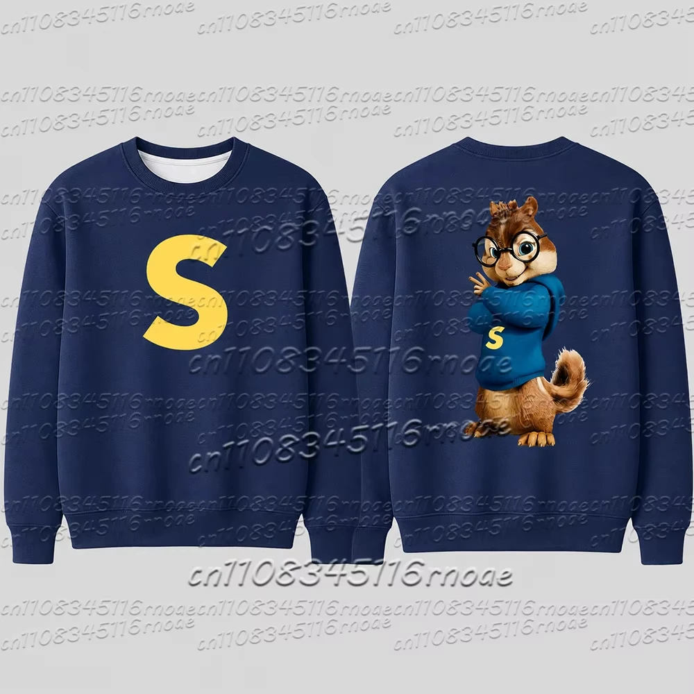 Alvin und die Chipmunks 2026 Mode Unisex Freizeit-Sportbekleidung Herren-Hoodie Alvin Chipmunk Halloween-Kostüm Kinder-Pullover – Detail 11