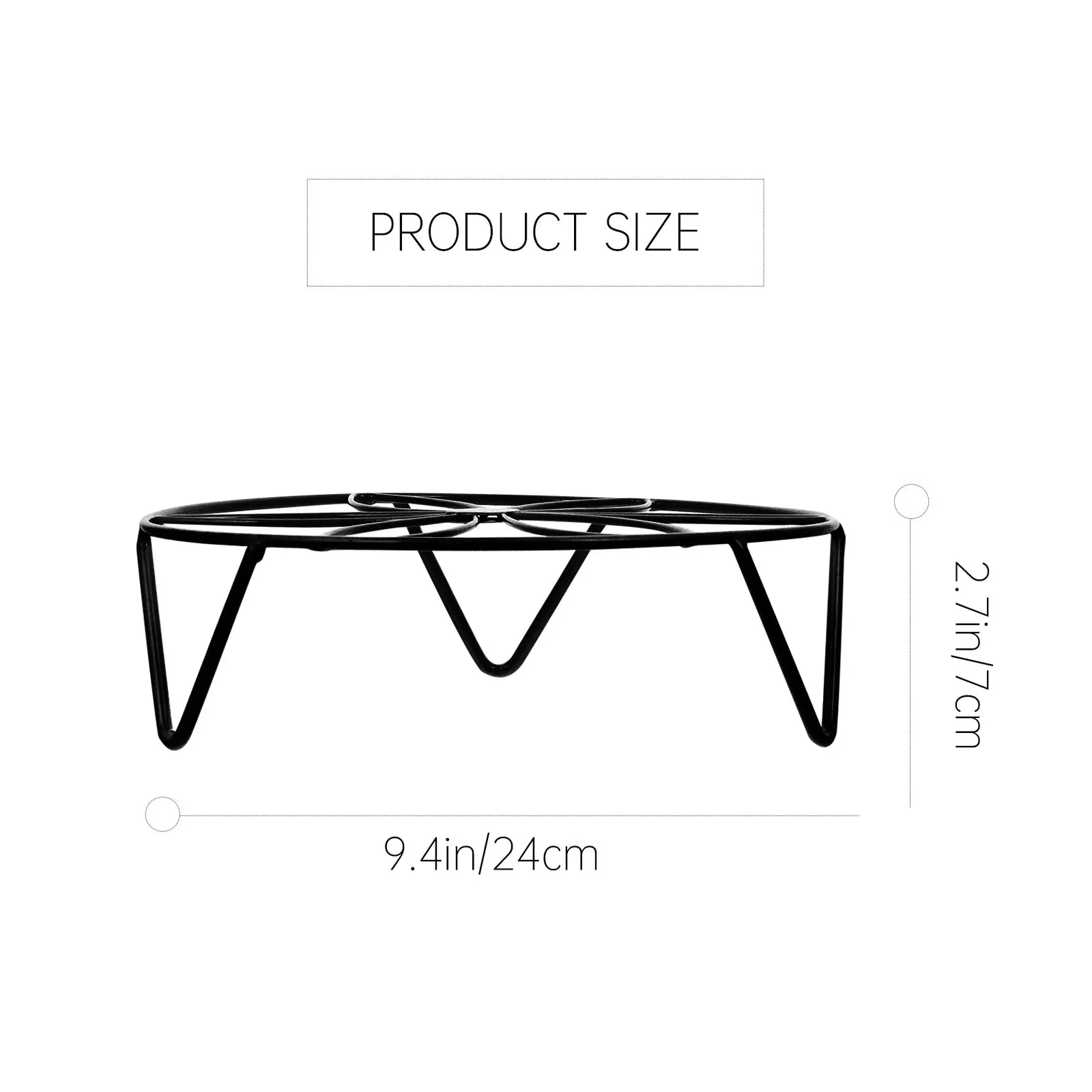 Durable Iron Flowerpot Base Simple Application Method Balcony Garden Decorative Stand Flower Stand Flowerpot Base