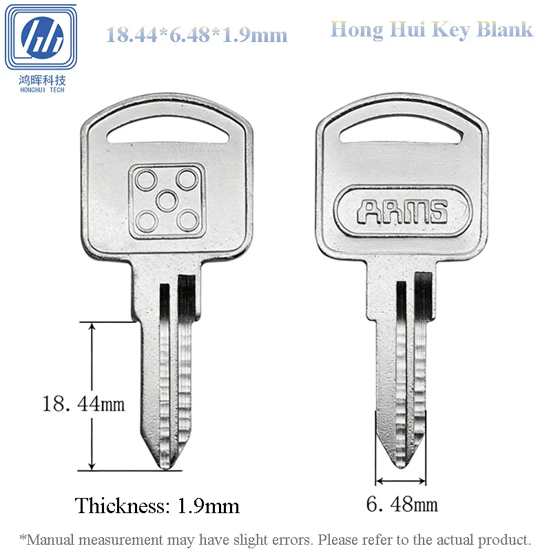 

5-100Pcs Square Head Key Blank Left & Right Type Copper Uncut Key Embryo Desk Drawer File Cabinet Alignment Lock Blank Civil