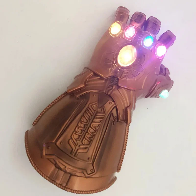 Kids Weapon The 4 Endgame Thanos Gauntlet Stones War Led Glove Adult Halloween Gift Cosplay MN3