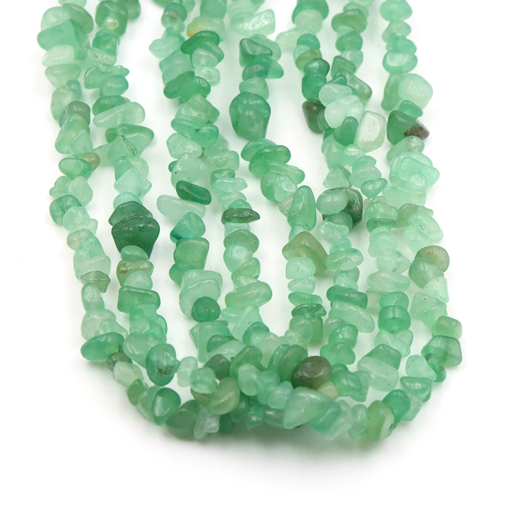 5-8mm Natural Stone Green Aventurine Chip Bead Irregular Loose Beads DIY Bracelet Necklace Jewelry Making Healing Crystal Crafts