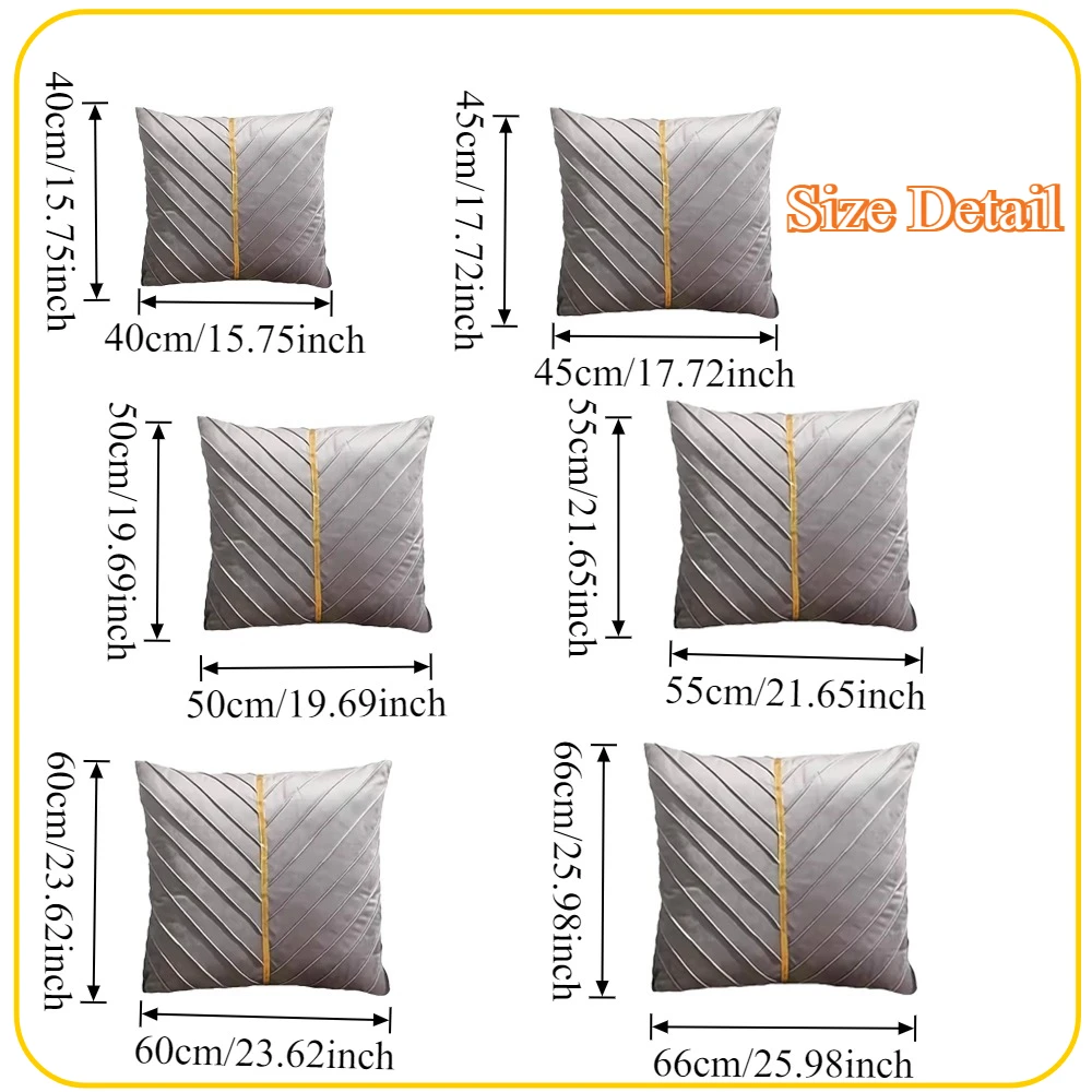 45x45cm Lumbar Pillow Case Removable Velvet Cushion Covers with Zipper 2pcs Sofa Decoration Throw Pillow Covers for Living Room
