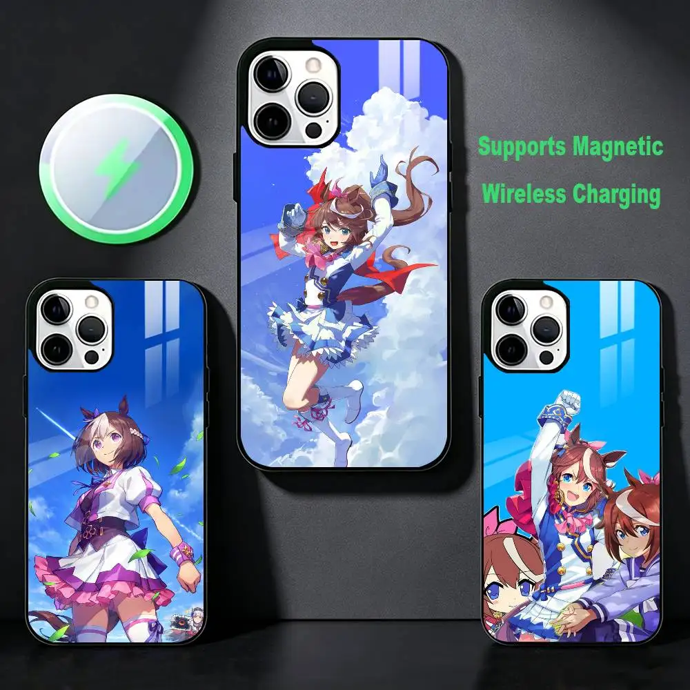 Umamusume Pretty D-Derby Phone Case For iPhone 17,16,15,14,13,12,Plus,Pro,Max for Magsafe Magnetic Wireless Charging