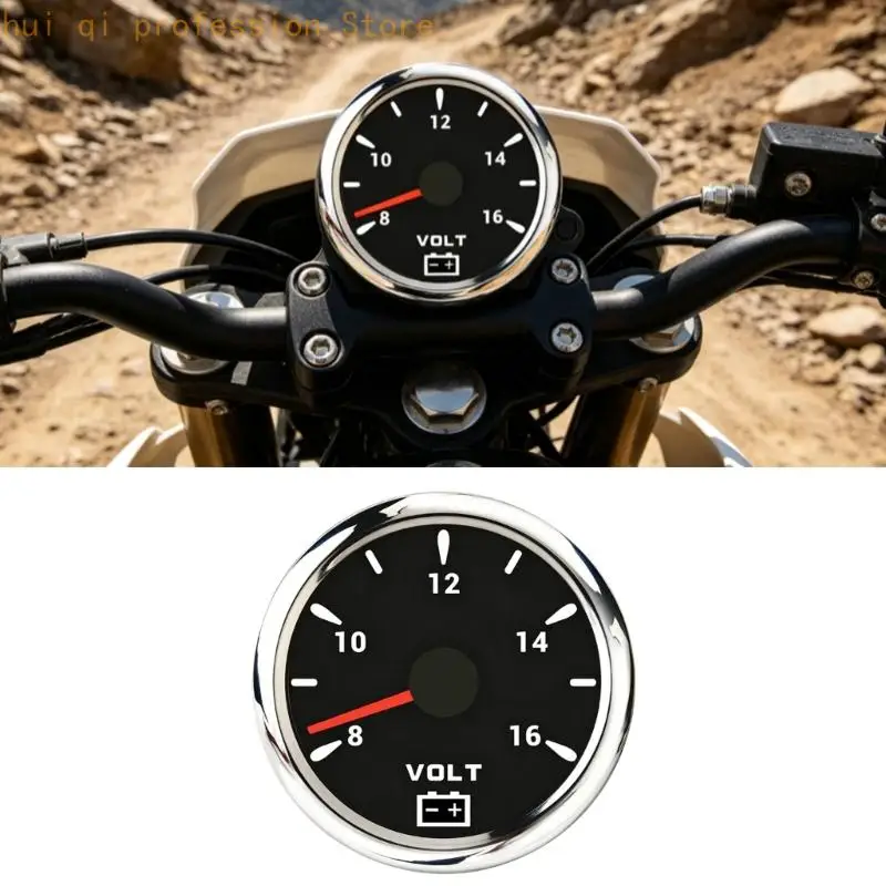 85mm Panel Mount Voltmeter Batteriespannungsanzeige für Boot Anhänger H8WE – Detail 3