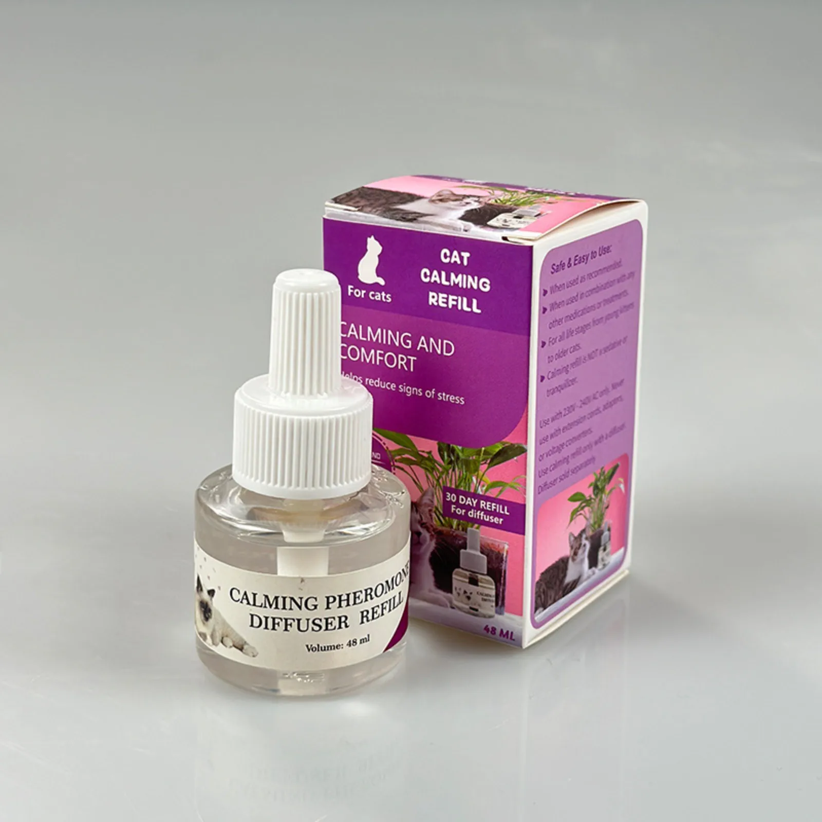 48ML Cat Pheromones Prevent Cats From Scratching And Urinating. Cat Pheromones Anti-Stress Emotional Soothing Agent For Cats.