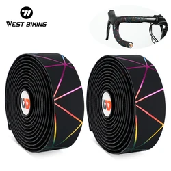 WEST BIKING Bicycle Handlebar Tape EVA Anti-slip Shock Absorption MTB Road Bike Handle Bar Strap With Plugs Cycling Accessories