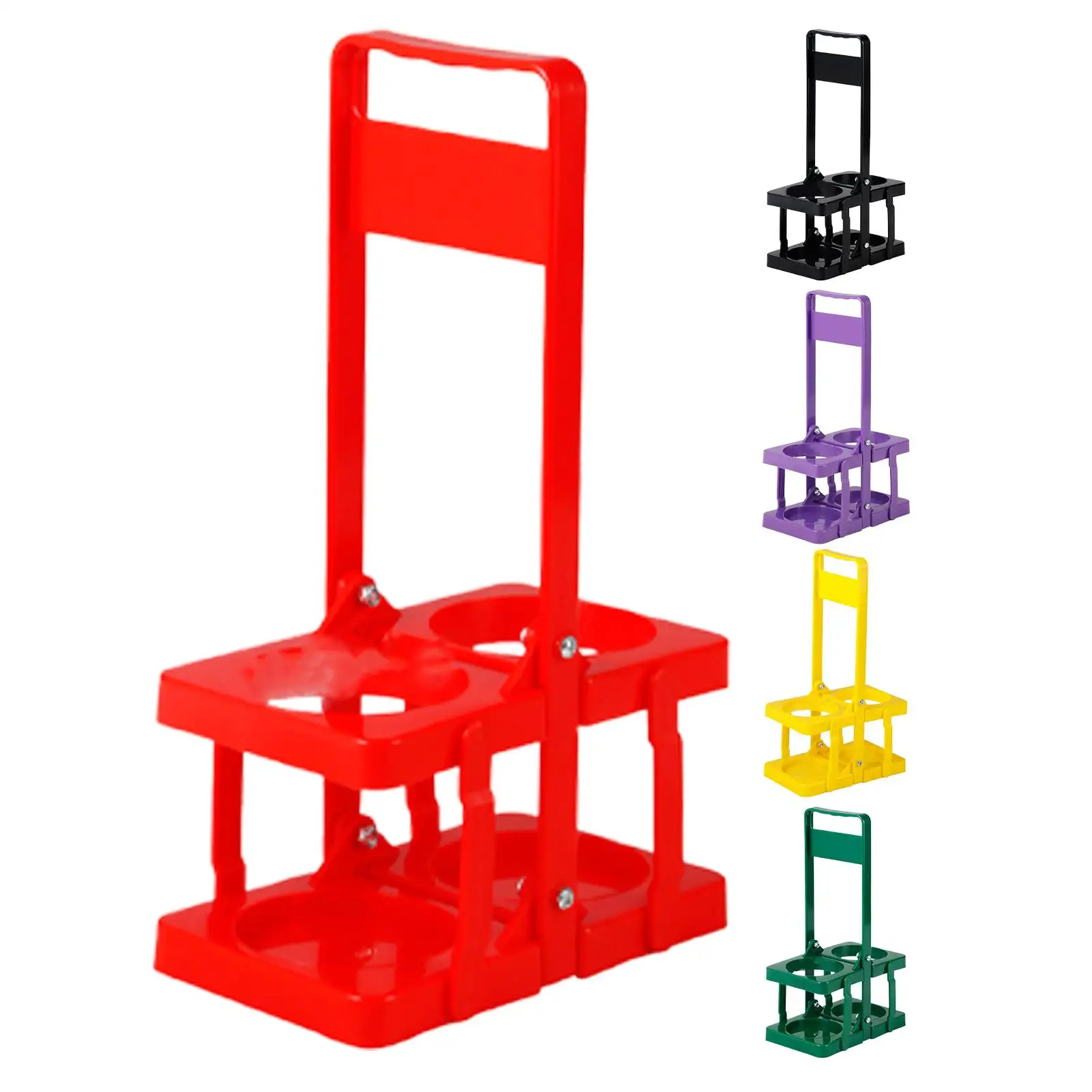 Portable Beer Rack Handheld Foldable Beer Basket Wine Carrier Beer Holder 2 Bottle Whiskey Beer Carrier for Camping Picnic BBQ