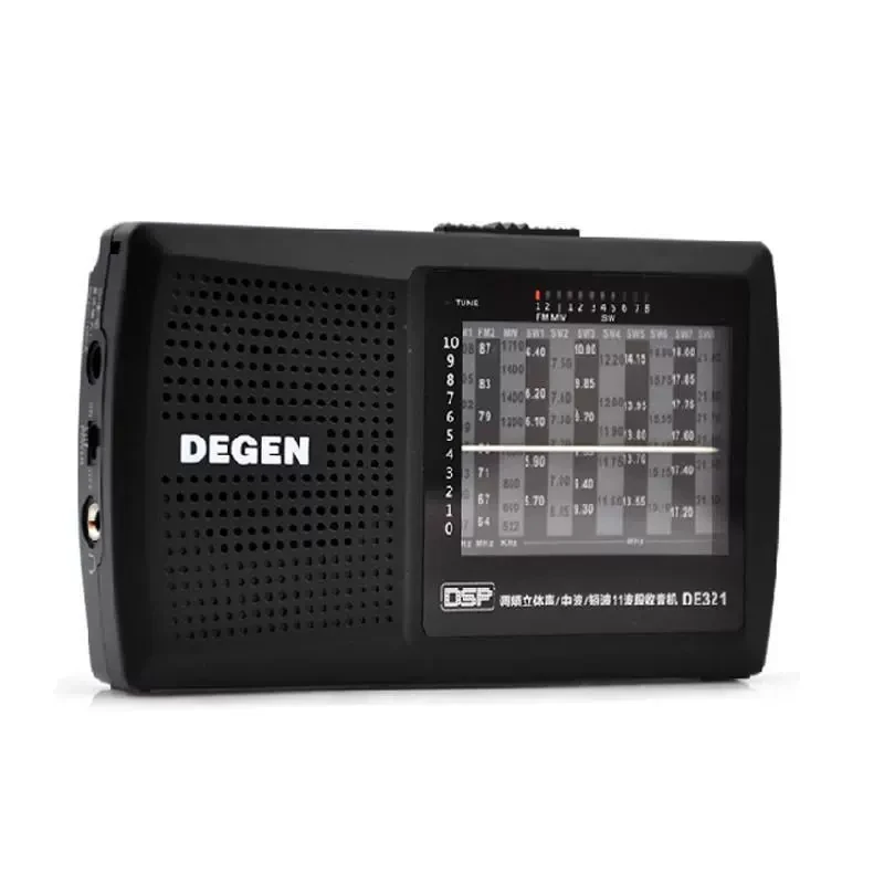 NEW Degen DE321 FM Stereo MW SW Radio DSP World Band Receiver Full band FM Radio