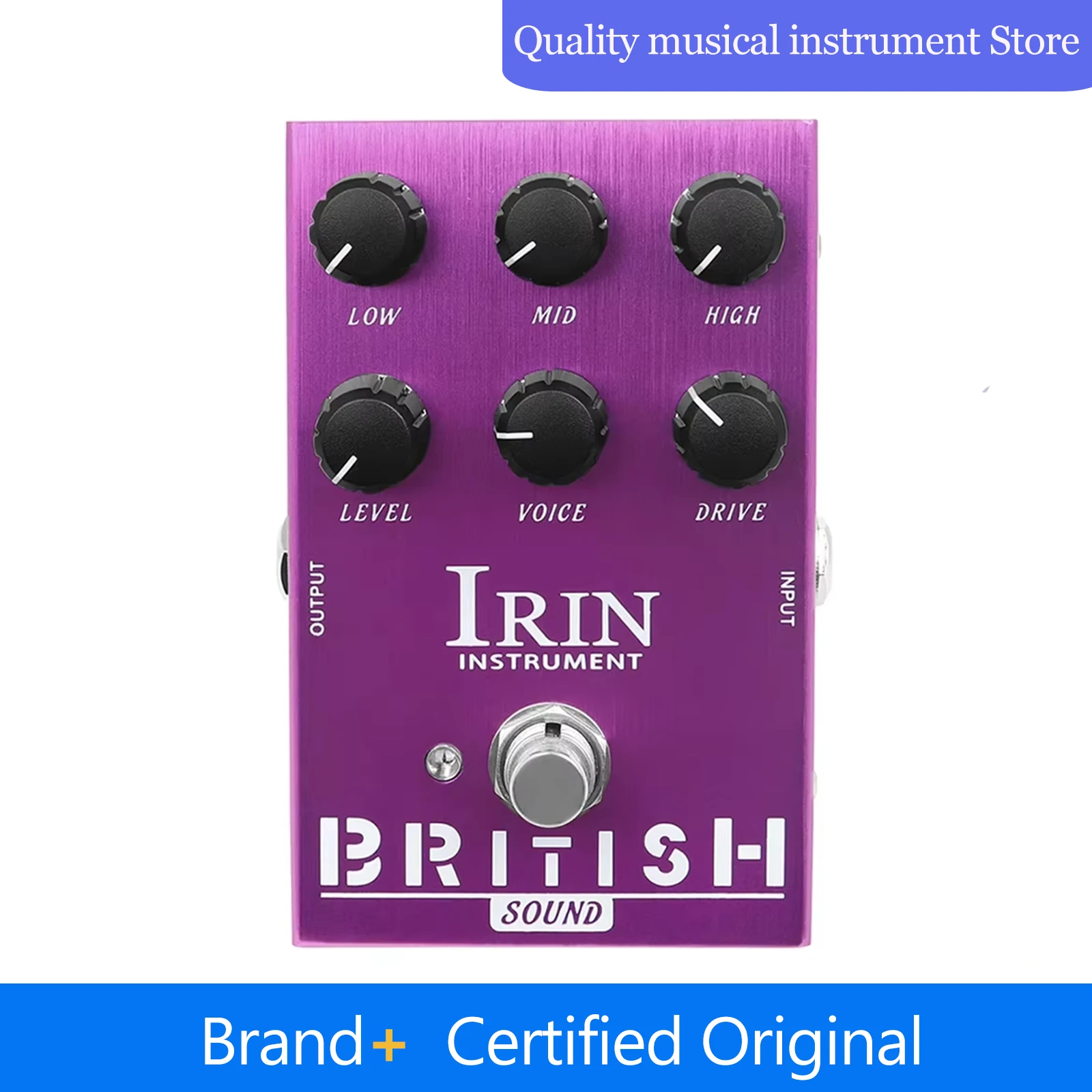 

IRIN AN-31 Guitar Effects Pedal BRITISH Sound Overdrive Blues Amplifier Simulator Effect Breaker Overdirve Plexi Roar Pedal