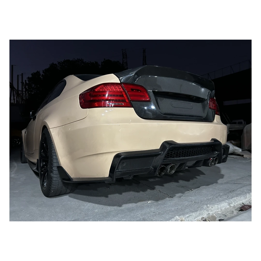 

Carbon Rear Diffuser for B-M-W E92 E92 M3 Rear Bumper Real Carbon Fiber Made