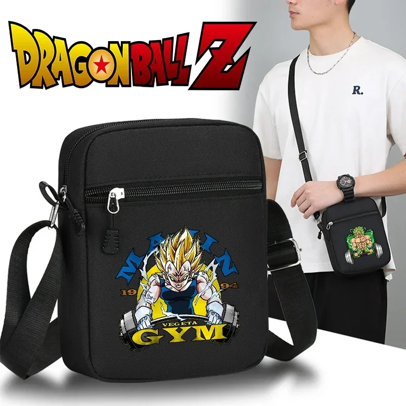

Сумка-мессенджер Dragon Ball Z Super, черная, с изображением аниме-персонажей Гоку и Маджин Буу, повседневная наплечная сумка для мужчин, модный подарок на день рождения