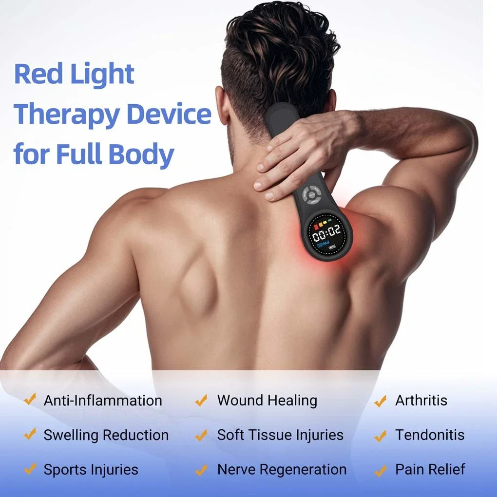 Frovab Professionelles LLLT Kaltlaser-Therapiegerät Klasse 4 660nm 810nm 980nm für Rücken Knie Gelenkschmerzen Entzündungen Heimgebrauch