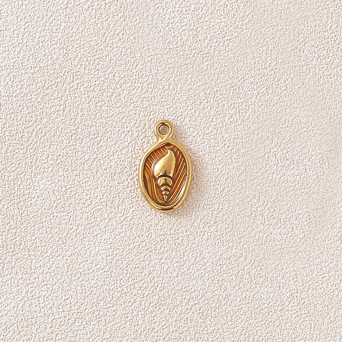 5Pcs/ Lot Gold plated Stainless Steel Enamel Pendants Shell Candy Swan Riding Crown Shapes DIY Necklace Bracelet Accessories
