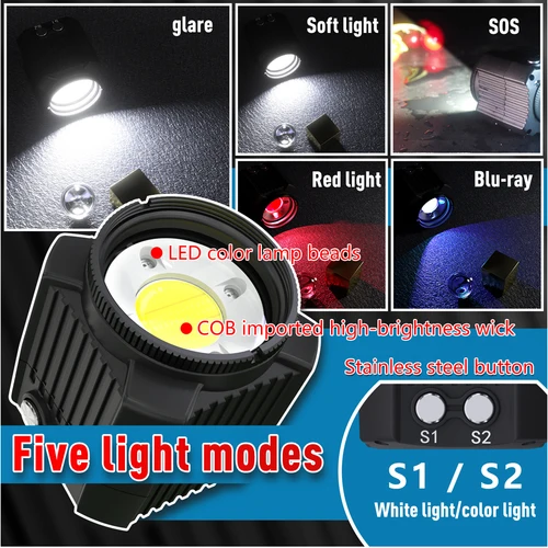 Imagen 2 del producto Seafrogs SL-19 impermeable 60M Mini cámara luz LED para Gopro Canon SLR cámaras digitales lámpara de relleno de buceo luces de fotografía