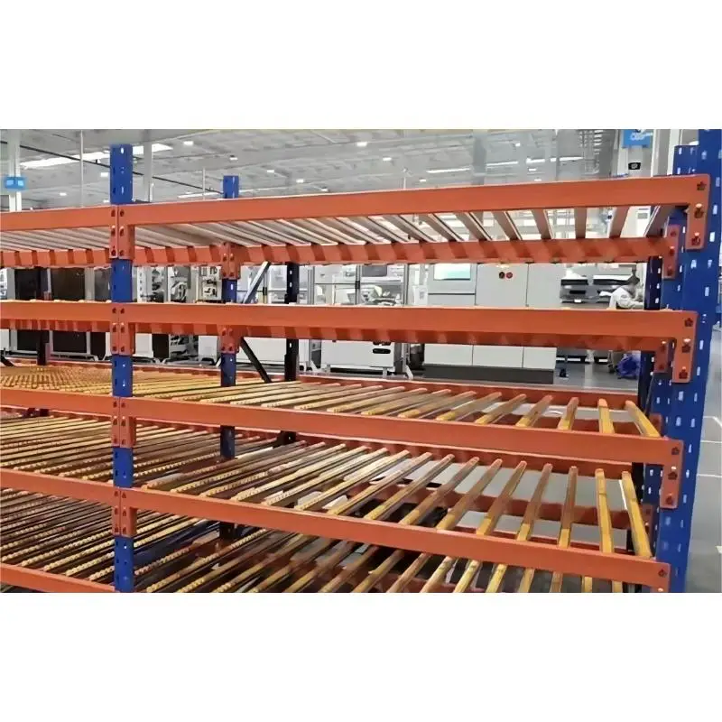 Heavy Duty Commercial Roller Racking Shelves With Adjustable Height & Anti-Rust Steel Construction-Movable Pallet Storage System