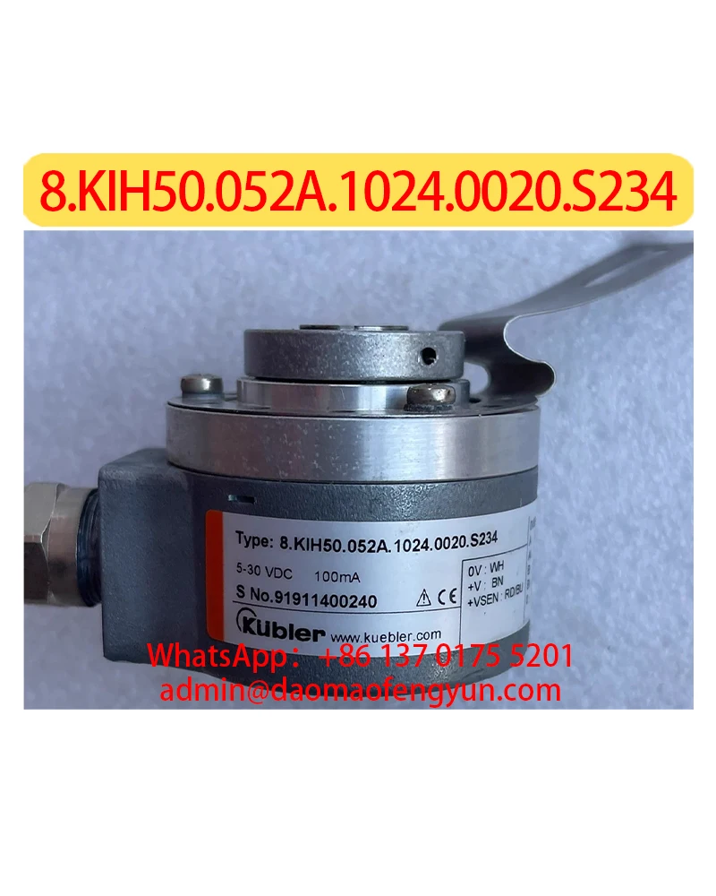 

8.KIH50.052A.1024.0020.S234 Used S No.91911400240 Encoders Tested ok，Fast shipping