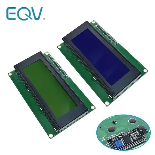 EQV IIC/I2C/TWI 2004 szeregowy niebieski zielony podświetlenie lcd moduł dla arduino uno R3 MEGA2560 20X4 LCD2004