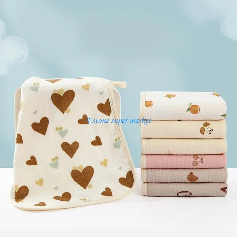 

090B Soft Drooling Bibs Baby Burp Cloth High Absorb Nursing Towel Skin Friendly Bib