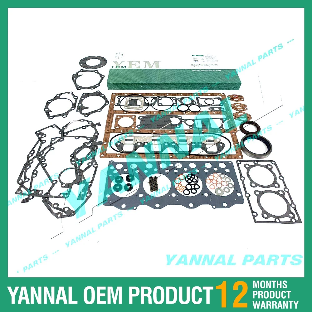 

For Mitsubishi K4E K4E-DI Full Overhaul Gasket Kit Engine Hanix N260 Excavator