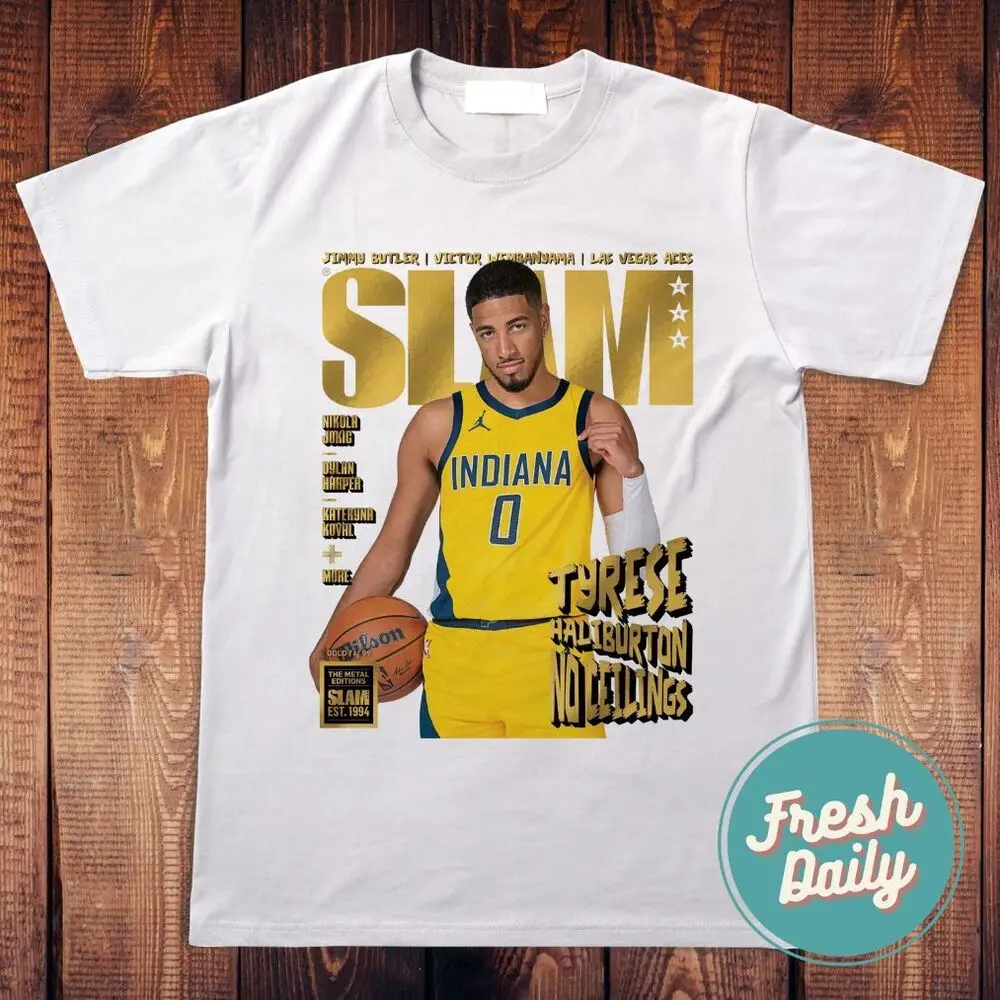 Tyrese Haliburton Slam T Shirt Indiana Tee