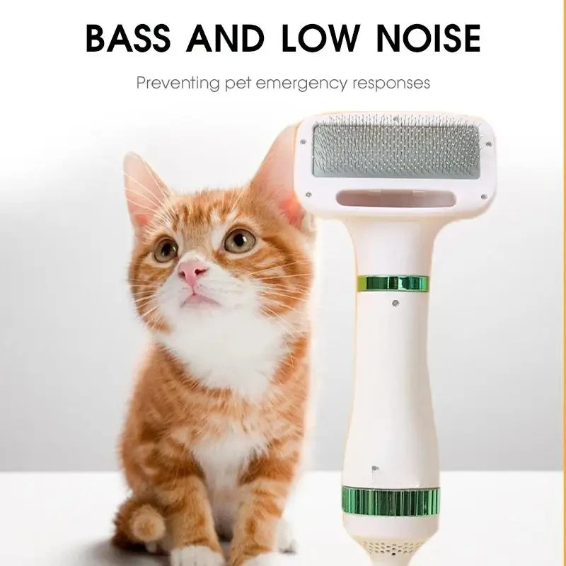 for 2-In-1 Pet Hair Dryer with Slicker Brush for Cat and Dog Brush Professional Home Grooming Furry Drying Portable Dog Blower