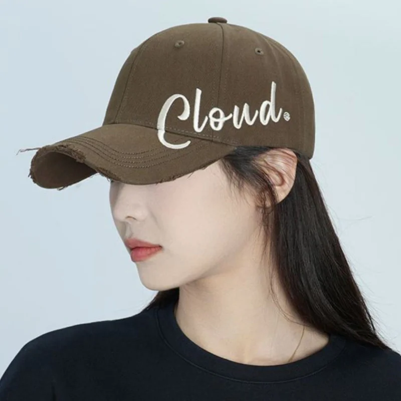 

Structured Baseball Cap Big Head Adjustable Sun Protection Embroidered Letters Breathable Cotton Unisex Outdoor Casual for Men W
