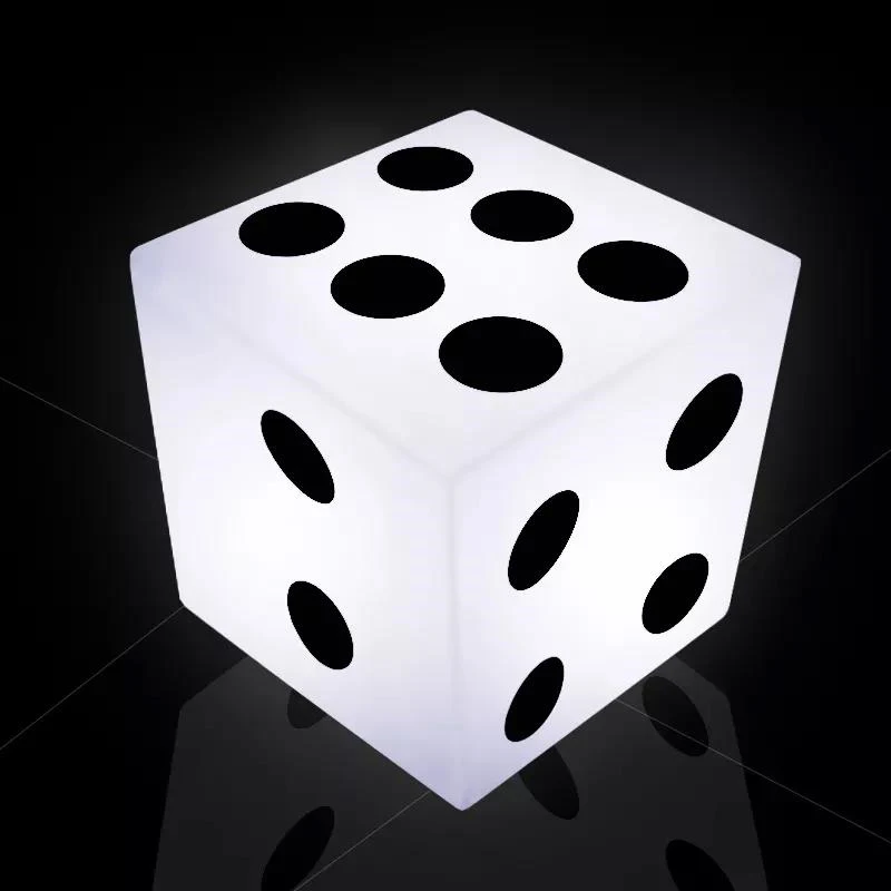 REAQ 40CM RGB LED Cube Stool With Wireless Remote Control Luminous Table For Home Commercial Indoor Outdoor Lighting Furniture