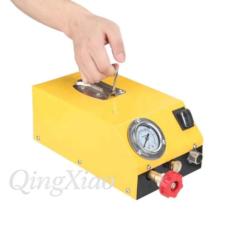 Integrated Electric Pressure Test Pump Dual Cylinder Brass Pump Head Auto Stop For PPR Water Pipe Floor Heating Leak Detector view 4