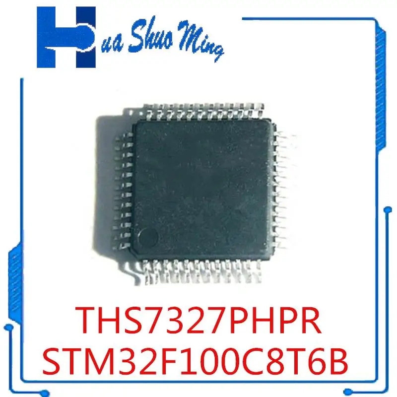 10Pcs/Lot THS7327PHPR THS7327 STM32F100C8T6B QFP-48