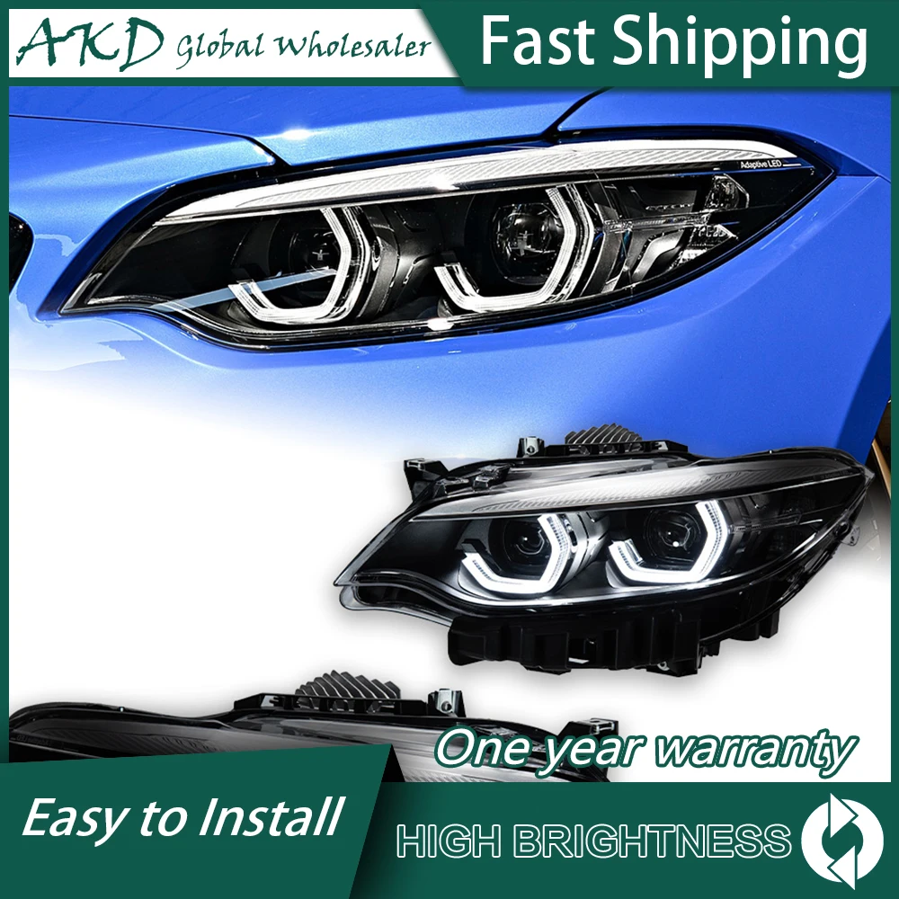 

Автомобиль для BMW F22 2014-2022 F23 Кабриолет налобный фонарь 12 В Светодиодные противотуманные фары DRL Hella Tuning Light Автомобильные аксессуары 218 220 Налобный фонарь