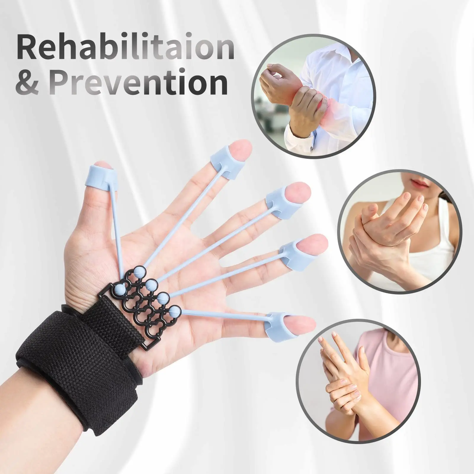 Finger Gripper Finger Strengthener Guitar Trainer Gripper 6 Resistant Strength Trainer Expander Recovery Physical Tools Device