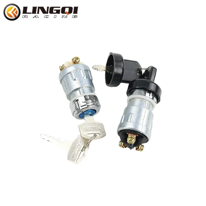 LINGQI سباق بدء مفتاح قفل الإشعال مفتاح مجموعة مولدات الديزل ل 50cc 110cc 125cc 250cc حفرة رباعية الترابية دراجة ATV عربات التي تجرها الدواب
