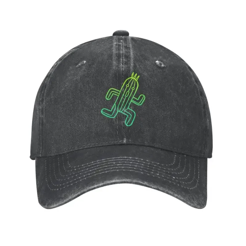 Custom Cotton Cactuar Game Baseball Cap Women Men Adjustable Dad Hat Streetwear