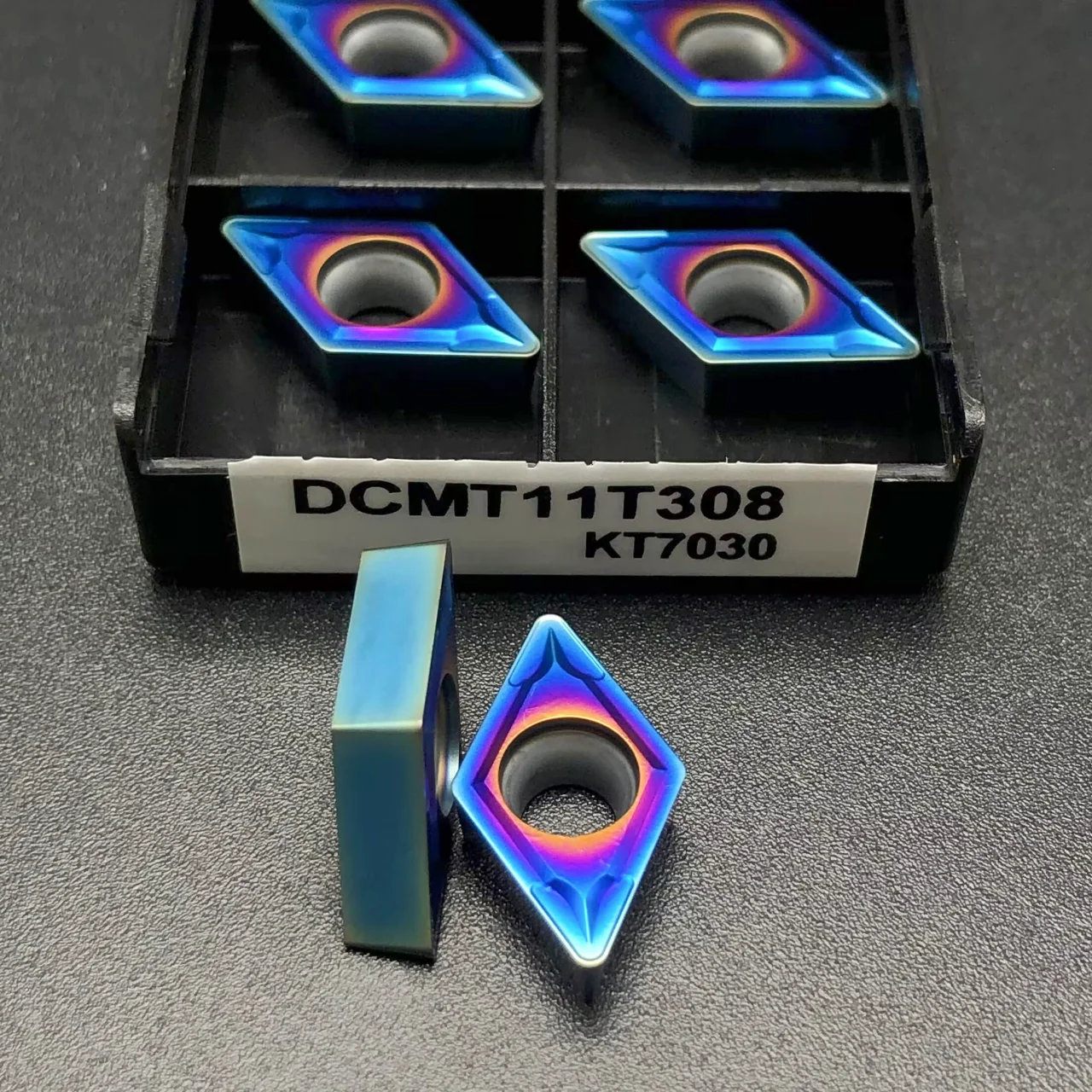CNC Nano Blue Interne Dreh- und Bohreinsätze DCMT070204 DCMT070208 DCMT11T304 DCMT11T308 Speziell für gehärteten Stahl – Detail 3