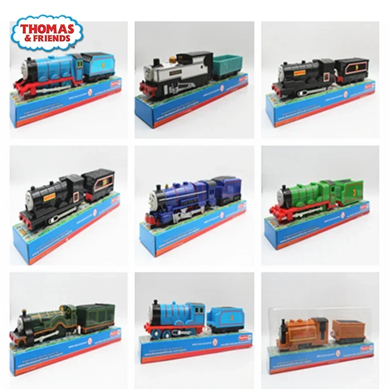 Original Thomas and Friends Electric Train Motorized Engine Railway Train Gordon Donald Douglas Freddie Kid Toy for Boy Children